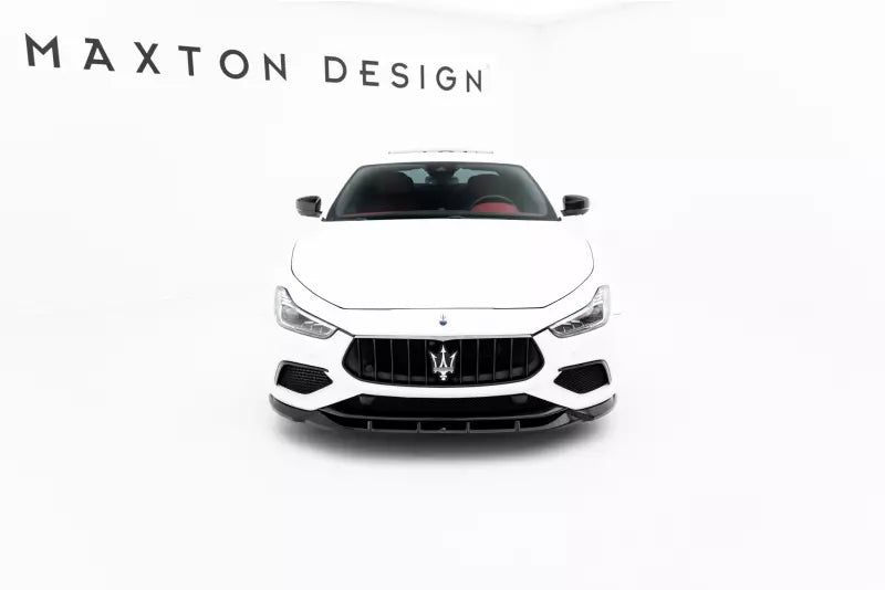 Maxton Design Frontlippe für Maserati Ghibli Modena Mk3 Facelift Hochglanz schwarz – Ansicht 1