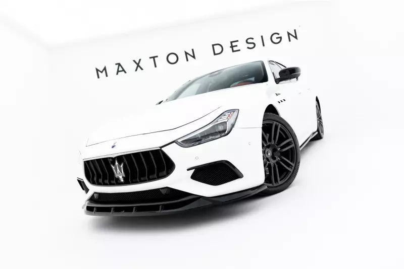 Maxton Design Frontlippe für Maserati Ghibli Modena Mk3 Facelift Hochglanz schwarz – Ansicht 2