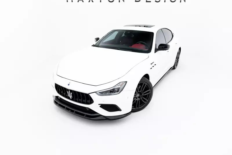 Maxton Design Frontlippe für Maserati Ghibli Modena Mk3 Facelift Hochglanz schwarz – Ansicht 3