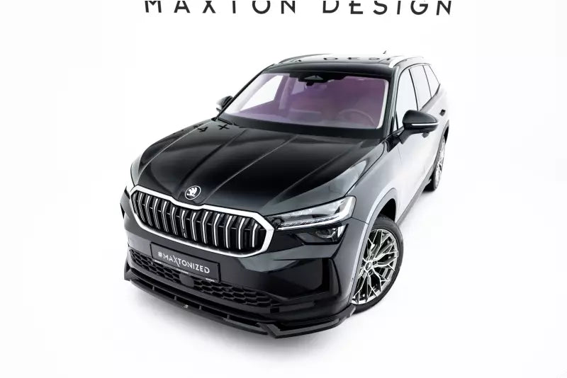 Maxton Design Frontlippe für Skoda Kodiaq Mk2 Hochglanz schwarz – Ansicht 2