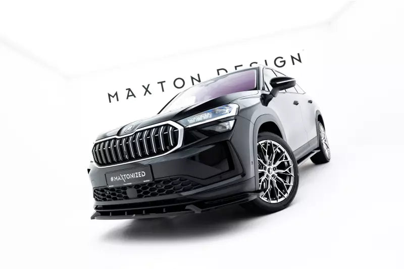 Maxton Design Frontlippe für Skoda Kodiaq Mk2 Hochglanz schwarz – Ansicht 3