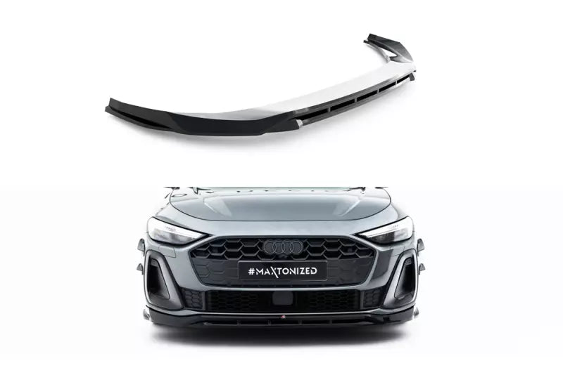 Maxton Design Frontlippe V.1 für Audi A5 S-Line / S5 Limousine / Avant B10 Hochglanz schwarz – Ansicht 2