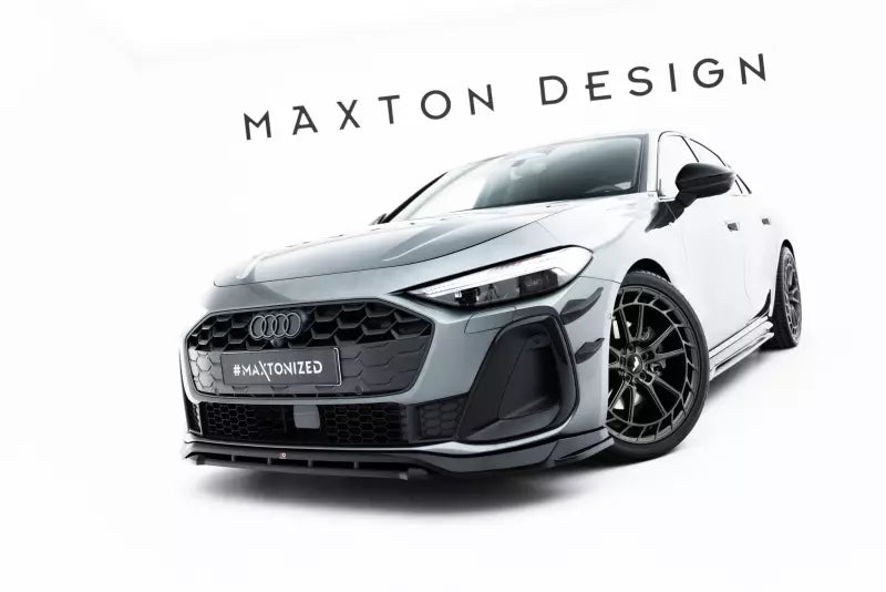 Maxton Design Frontlippe V.1 für Audi A5 S-Line / S5 Limousine / Avant B10 Hochglanz schwarz – Ansicht 3