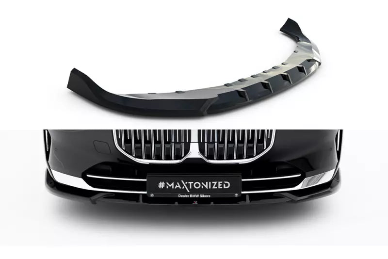 Maxton Design Frontlippe V.1 für BMW 7er G70 Hochglanz schwarz – Ansicht 2