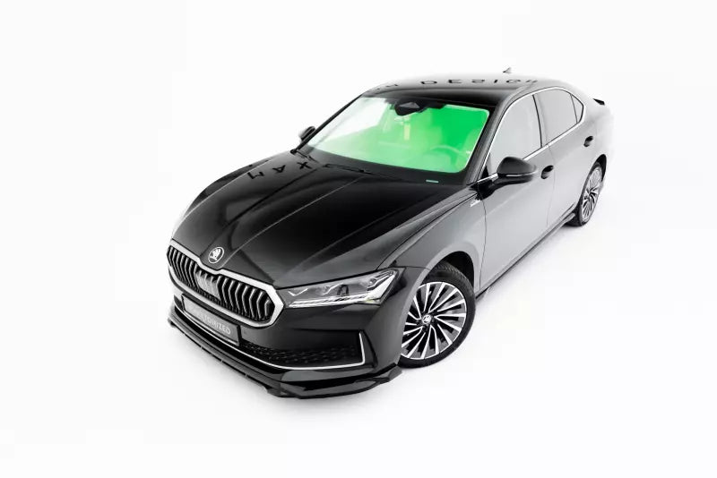 Maxton Design Frontlippe V.1 für Skoda Superb Mk4 Hochglanz schwarz – Ansicht 2