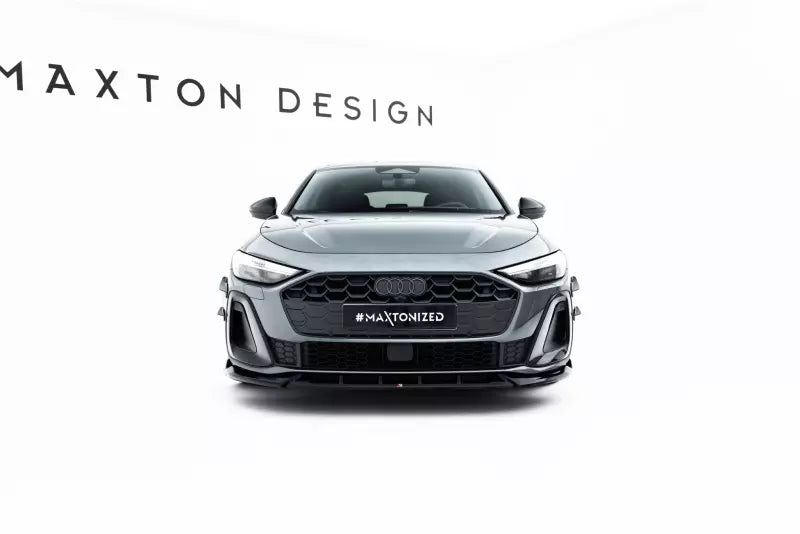 Maxton Design Frontlippe V.2 für Audi A5 S-Line / S5 Limousine / Avant B10 Hochglanz schwarz – Ansicht 1