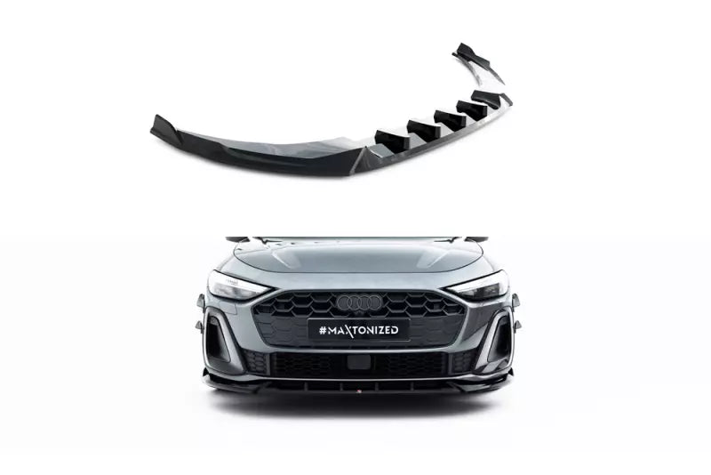 Maxton Design Frontlippe V.2 für Audi A5 S-Line / S5 Limousine / Avant B10 Hochglanz schwarz – Ansicht 2