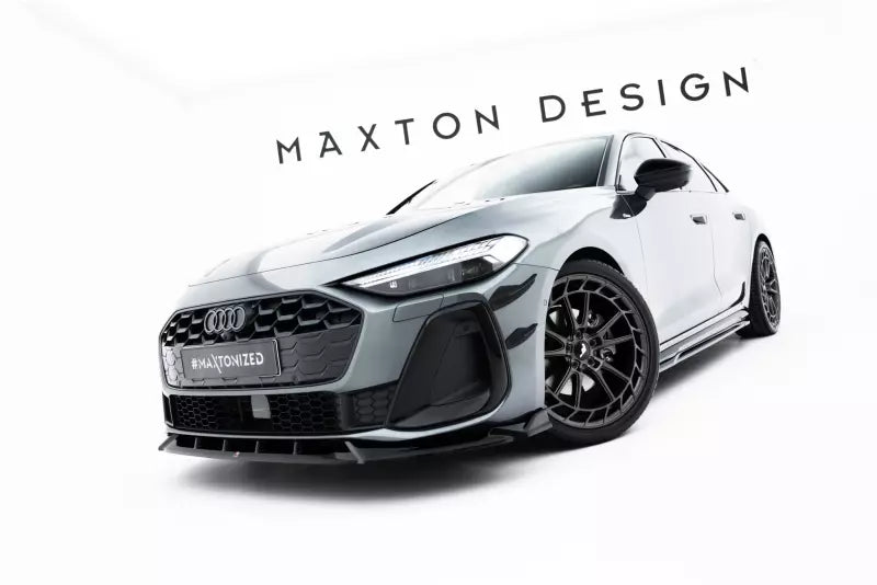 Maxton Design Frontlippe V.2 für Audi A5 S-Line / S5 Limousine / Avant B10 Hochglanz schwarz – Ansicht 4