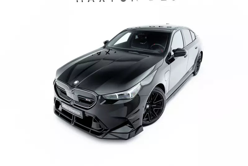 Maxton Design Frontlippe V.2 für BMW M5 Limousine / Touring G90 / G91 Hochglanz schwarz – Ansicht 4