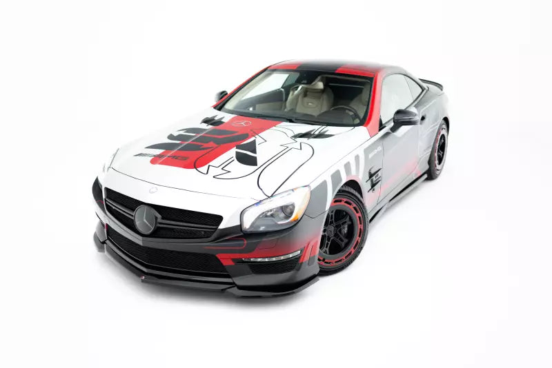 Maxton Design Frontlippe V.2 für Mercedes SL 63 AMG R231 Hochglanz schwarz – Ansicht 1