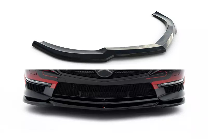 Maxton Design Frontlippe V.2 für Mercedes SL 63 AMG R231 Hochglanz schwarz – Ansicht 2