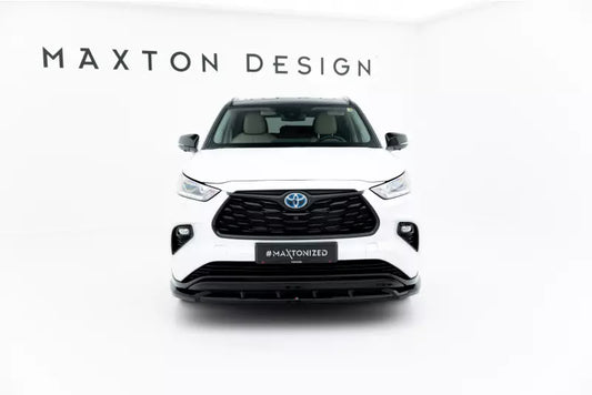 Maxton Design Frontlippe V.2 für Toyota Highlander Mk4 Hochglanz schwarz – Ansicht 1