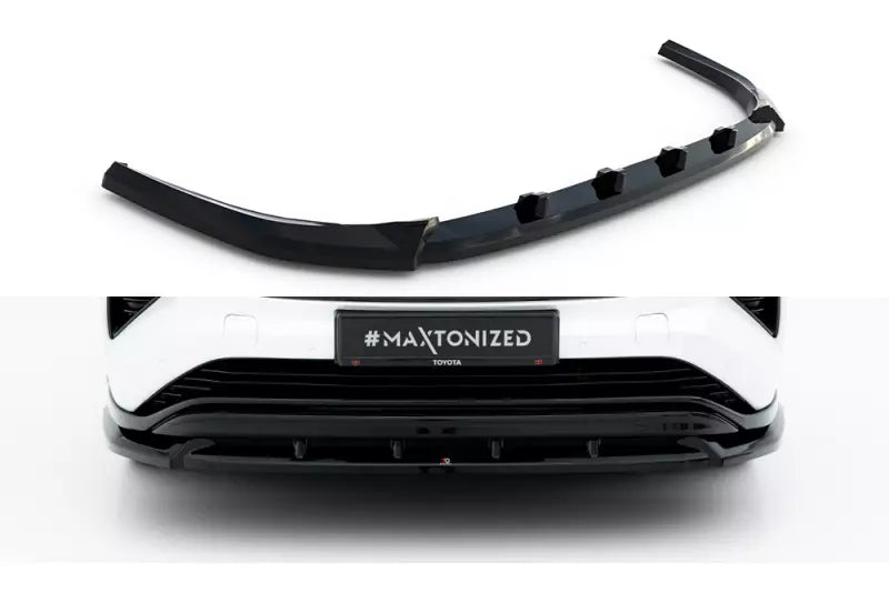 Maxton Design Frontlippe V.2 für Toyota Highlander Mk4 Hochglanz schwarz – Ansicht 2
