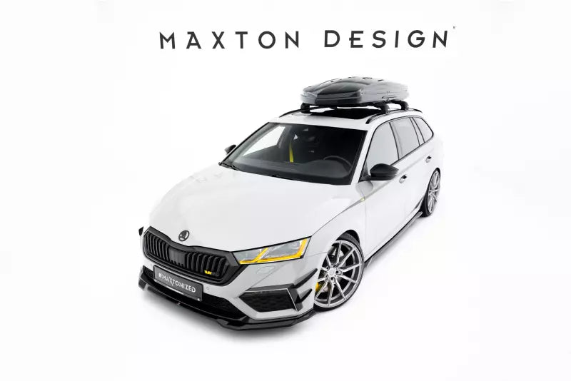 Maxton Design Frontlippe V.4 für Skoda Octavia RS Mk4 Hochglanz schwarz – Ansicht 2