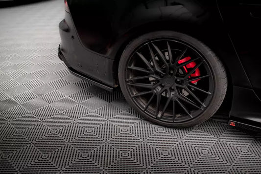Maxton Design Diffusor Flaps für Audi A7 S-Line C7 Hochglanz schwarz – Ansicht 1