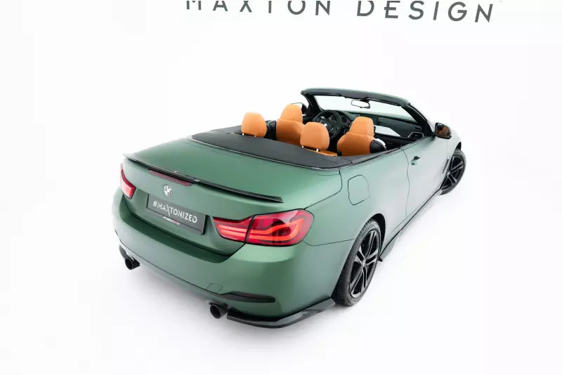 Maxton Design Diffusor Flaps für BMW 4er Cabrio / Coupe F33 / F32 Hochglanz schwarz – Ansicht 1