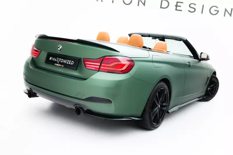 Maxton Design Diffusor Flaps für BMW 4er Cabrio / Coupe F33 / F32 Hochglanz schwarz – Ansicht 4