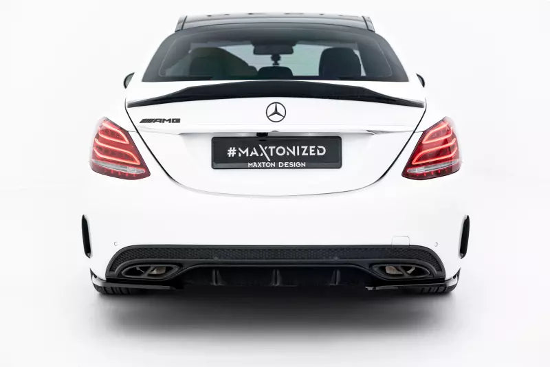 Maxton Design Diffusor Flaps für Mercedes C-Klasse AMG-Line Limousine W205 Hochglanz schwarz – Ansicht 4