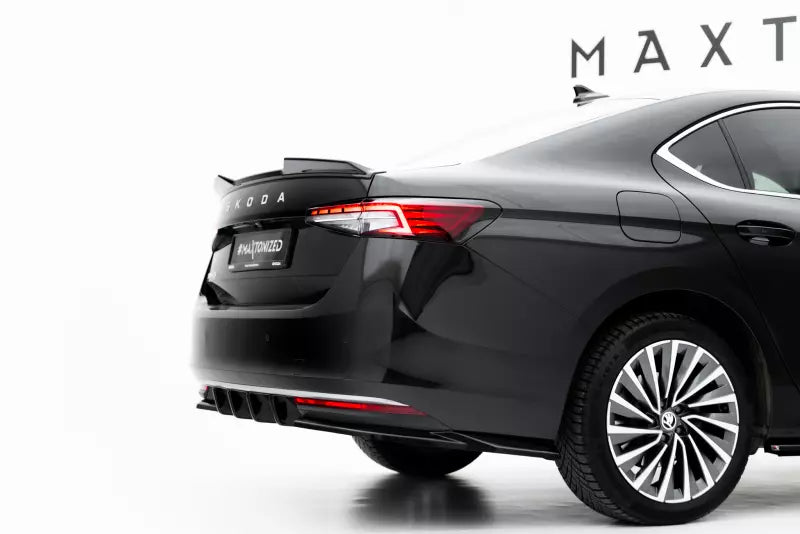 Maxton Design Diffusor Flaps V.1 für Skoda Superb Mk4 Hochglanz schwarz – Ansicht 1