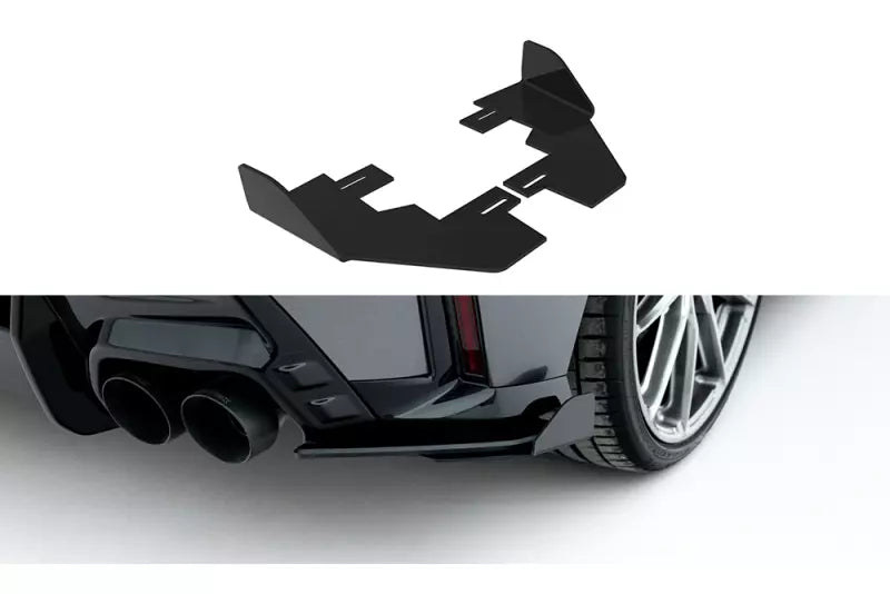 Maxton Design Diffusor Flaps V.2 für BMW 1er M-Paket F70 Hochglanz schwarz – Ansicht 2