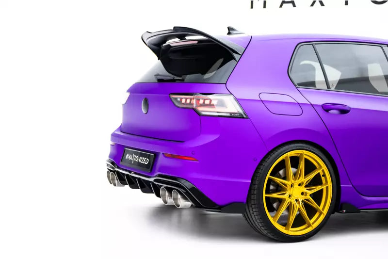 Maxton Design Diffusor Flaps V.2 für VW Golf 8 R / VW Golf 8 R Facelift Hochglanz schwarz – Ansicht 2