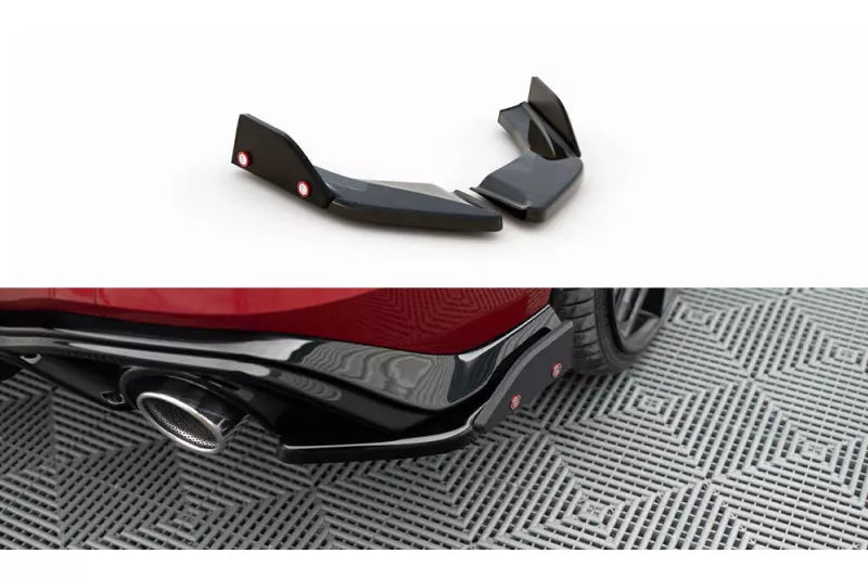 Maxton Design Diffusor Flaps V.2 mit Flaps für VW Golf 8 GTI / GTE Hochglanz schwarz – Ansicht 2