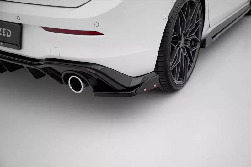 Maxton Design Diffusor Flaps V.2 mit Flaps für VW Golf 8 GTI / GTE Hochglanz schwarz – Ansicht 4
