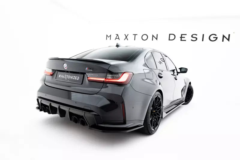 Maxton Design Diffusor Flaps V.3 für BMW M3 Limousine / Touring G80 / G81 Hochglanz schwarz – Ansicht 1
