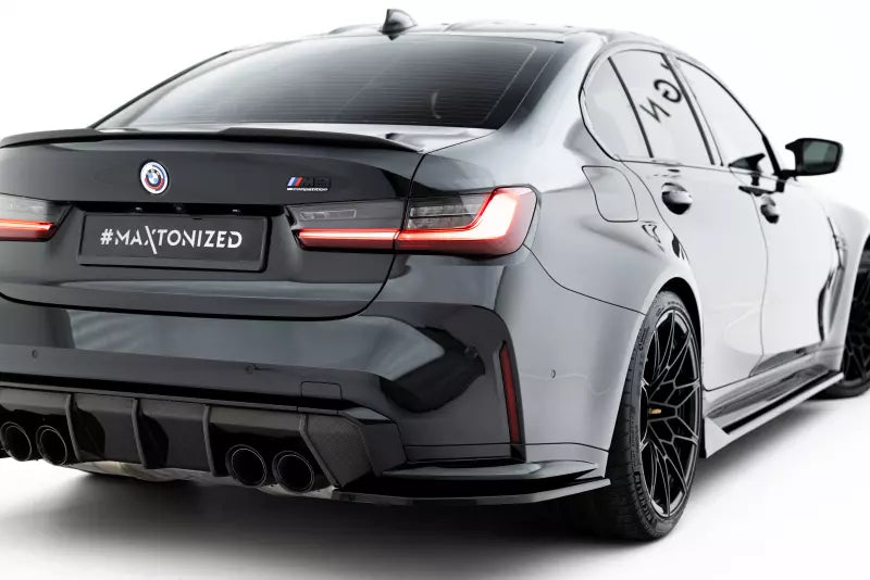 Maxton Design Diffusor Flaps V.3 für BMW M3 Limousine / Touring G80 / G81 Hochglanz schwarz – Ansicht 2