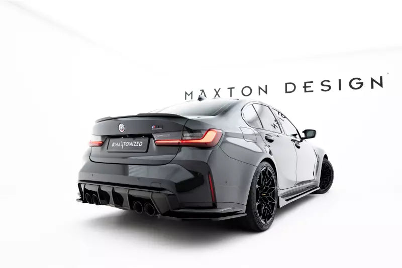 Maxton Design Diffusor Flaps V.3 für BMW M3 Limousine / Touring G80 / G81 Hochglanz schwarz – Ansicht 3