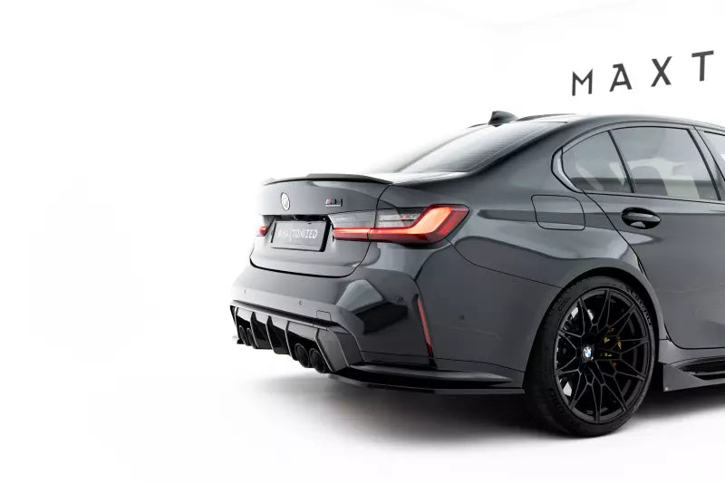 Maxton Design Diffusor Flaps V.3 für BMW M3 Limousine / Touring G80 / G81 Hochglanz schwarz – Ansicht 4