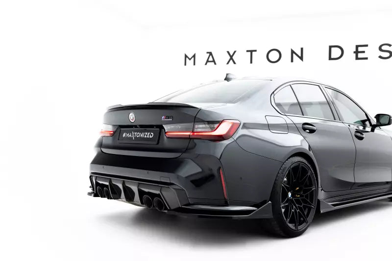 Maxton Design Diffusor Flaps V.5 für BMW M3 Limousine / Touring G80 / G81 Hochglanz schwarz – Ansicht 1