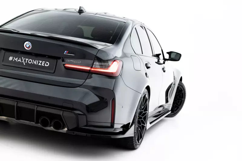 Maxton Design Diffusor Flaps V.5 für BMW M3 Limousine / Touring G80 / G81 Hochglanz schwarz – Ansicht 2