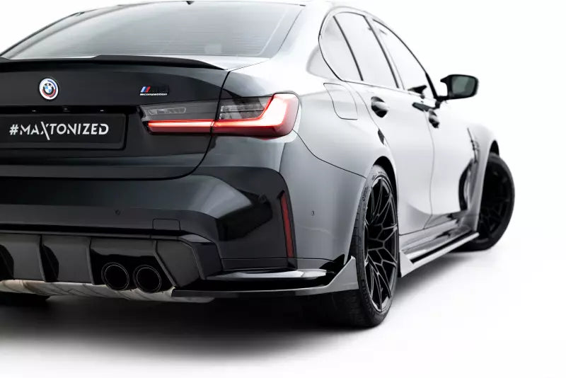Maxton Design Diffusor Flaps V.5 für BMW M3 Limousine / Touring G80 / G81 Hochglanz schwarz – Ansicht 3