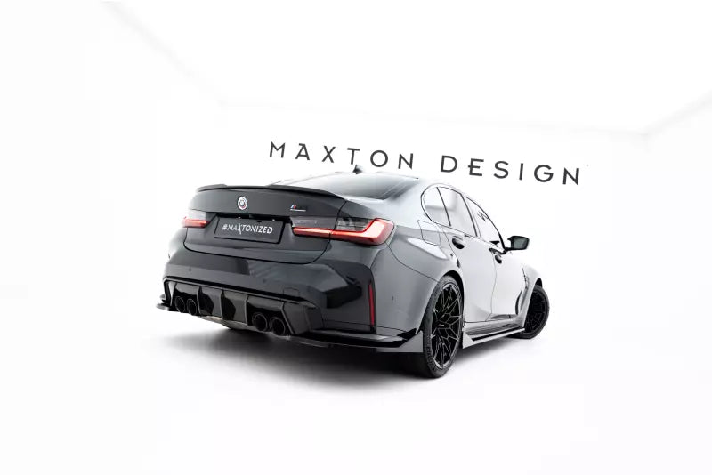 Maxton Design Diffusor Flaps V.5 für BMW M3 Limousine / Touring G80 / G81 Hochglanz schwarz – Ansicht 4
