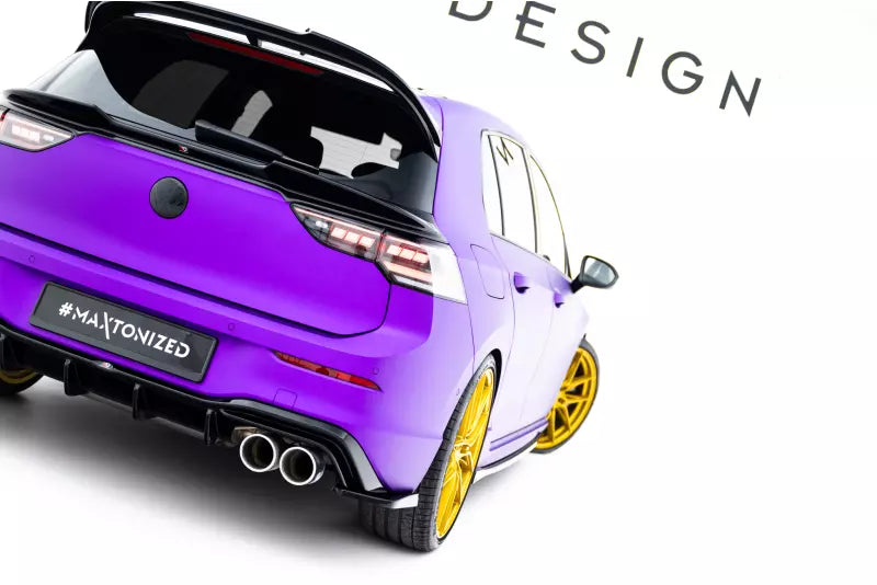 Maxton Design Diffusor Flaps V.6 für VW Golf 8 R Facelift Hochglanz schwarz – Ansicht 1