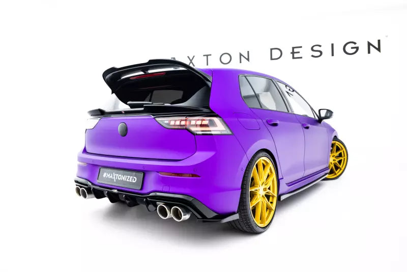 Maxton Design Diffusor Flaps V.6 für VW Golf 8 R Facelift Hochglanz schwarz – Ansicht 2