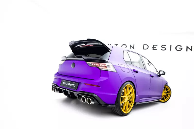 Maxton Design Diffusor Flaps V.6 für VW Golf 8 R Facelift Hochglanz schwarz – Ansicht 3