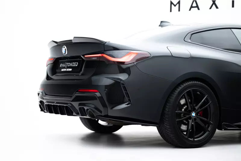Maxton Design Diffusor Flaps V.7 für BMW 4er M-Paket G22 / G23 / G22 Facelift / G23 Facelift Hochglanz schwarz – Ansicht 1