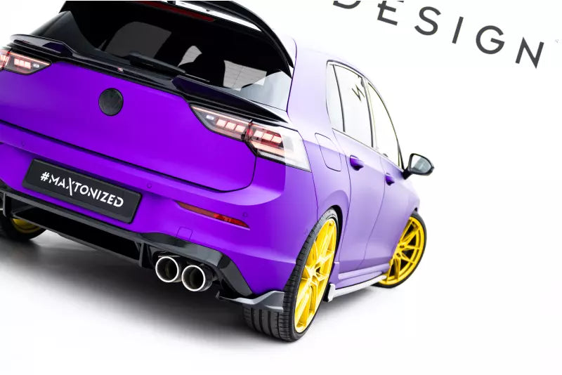 Maxton Design Diffusor Flaps V.7 für VW Golf 8 R / Golf 8 R Facelift Hochglanz schwarz – Ansicht 1