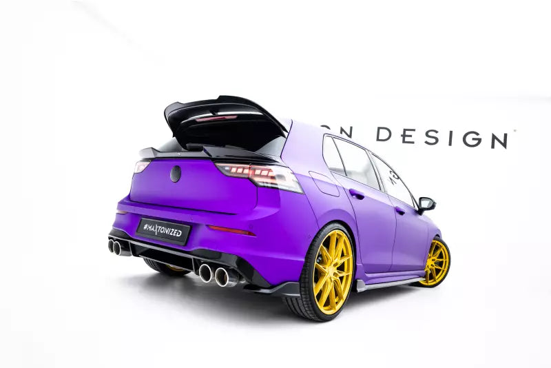 Maxton Design Diffusor Flaps V.7 für VW Golf 8 R / Golf 8 R Facelift Hochglanz schwarz – Ansicht 2