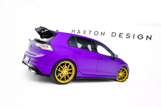 Maxton Design Diffusor Flaps V.8 für VW Golf 8 R / Golf 8 R Facelift Hochglanz schwarz – Ansicht 1