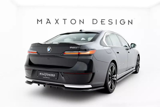 Maxton Design Heckdiffusor für BMW 7er G70 Hochglanz schwarz – Ansicht 1