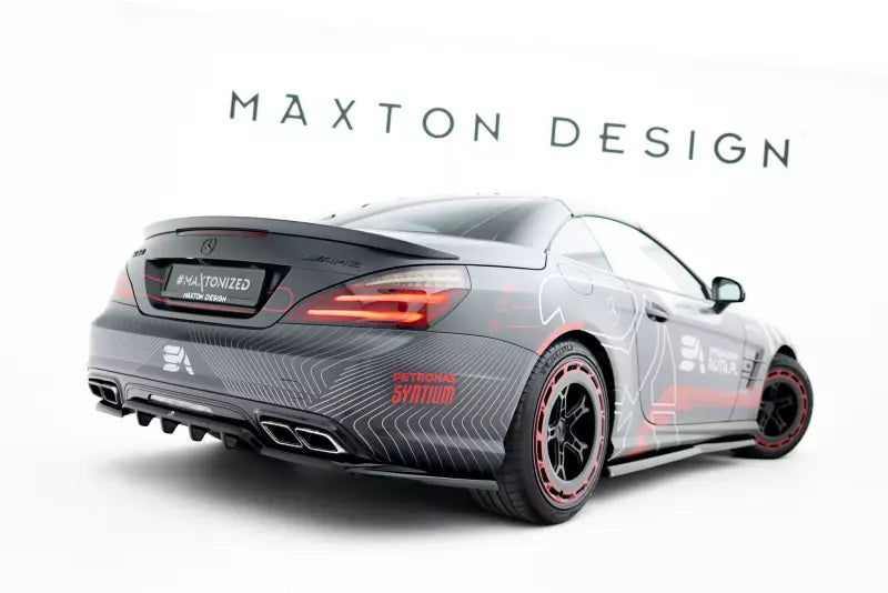 Maxton Design Heckdiffusor für Mercedes SL 63 AMG R231 Hochglanz schwarz – Ansicht 1