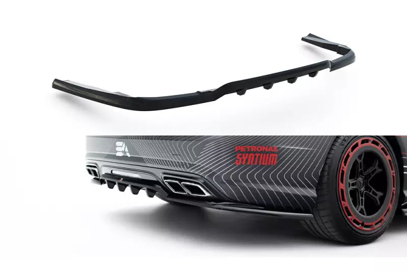 Maxton Design Heckdiffusor für Mercedes SL 63 AMG R231 Hochglanz schwarz – Ansicht 2