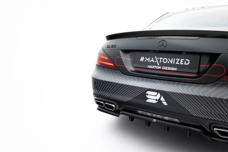 Maxton Design Heckdiffusor für Mercedes SL 63 AMG R231 Hochglanz schwarz – Ansicht 3