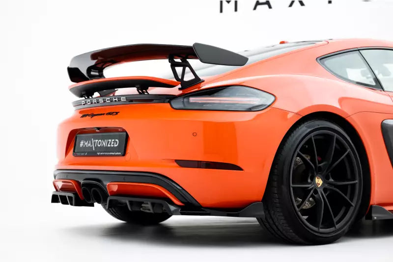 Maxton Design Heckdiffusor für Porsche 718 Cayman GTS 982c Hochglanz schwarz – Ansicht 3