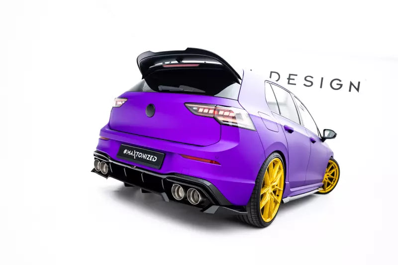 Maxton Design Heckdiffusor V.2 für VW Golf 8 R / Golf 8 R Facelift Hochglanz schwarz – Ansicht 2