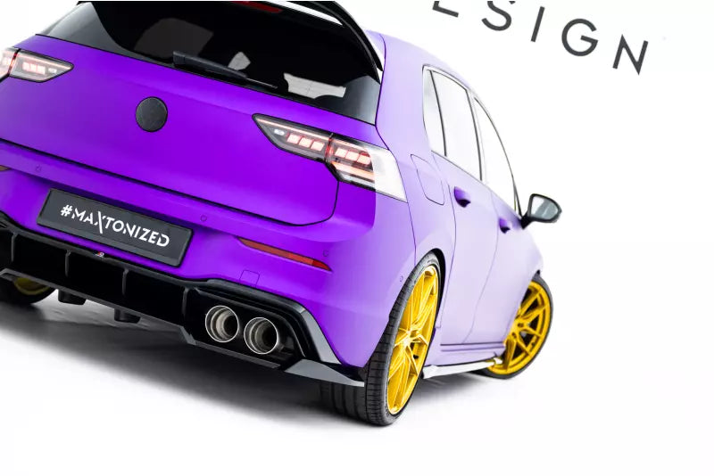 Maxton Design Heckdiffusor V.2 für VW Golf 8 R / Golf 8 R Facelift Hochglanz schwarz – Ansicht 3
