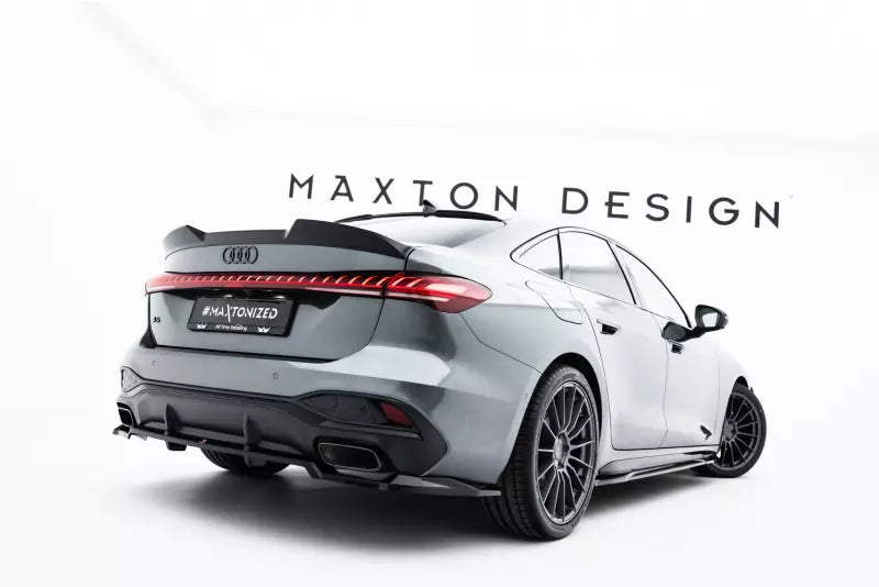 Maxton Design Heckspoiler 3D für Audi A5 S-Line / S5 Limousine B10 Hochglanz schwarz – Ansicht 1